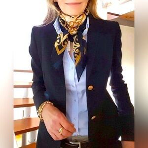 J. Crew Navy Wool Blazer with Gold Buttons.  NWT. Size 12T